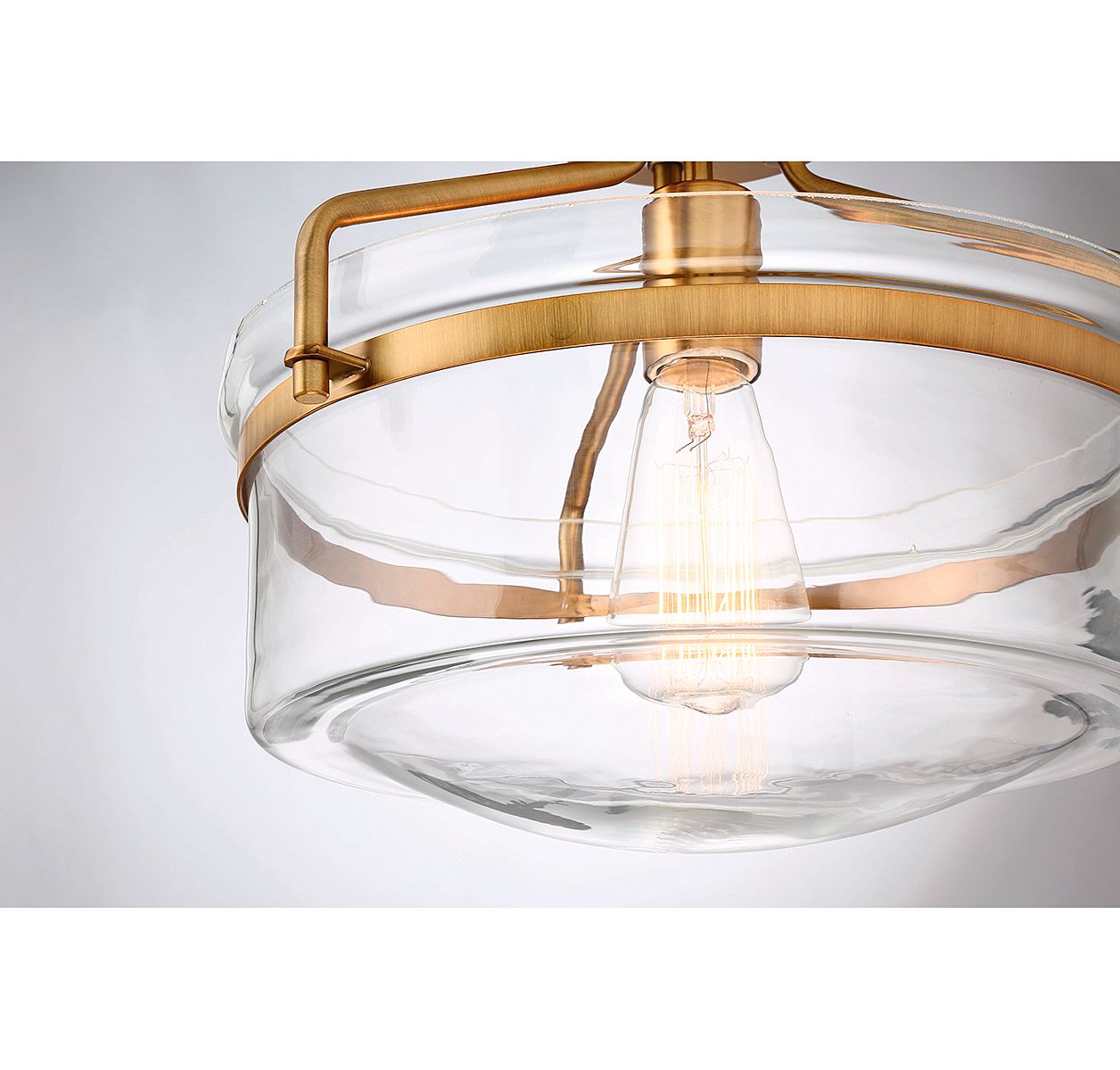 Image 6 1-Light Ceiling Light in Natural Brass more views