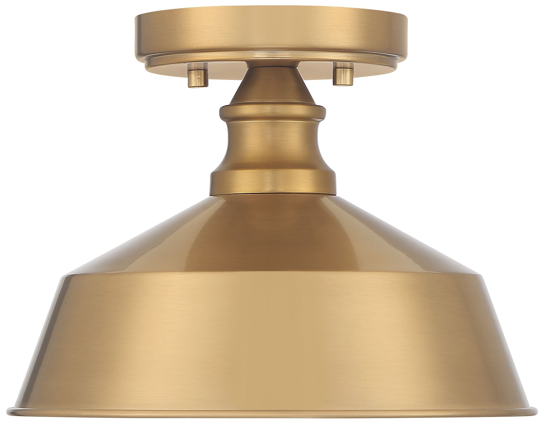 Image 3 1-Light Ceiling Light in Natural Brass more views