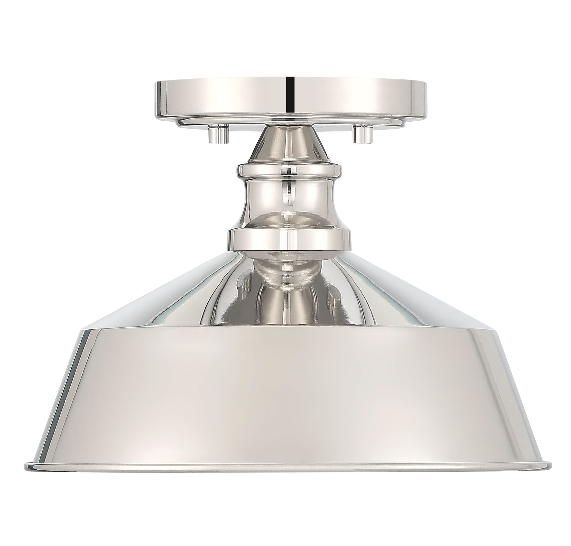 Image 3 1-Light Ceiling Light in Polished Nickel more views