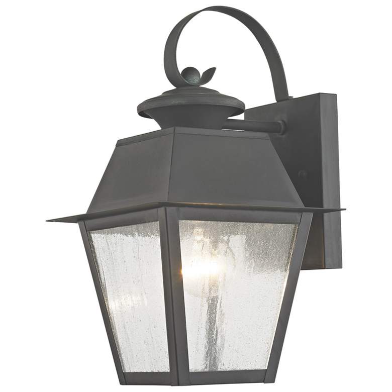 Image 2 1 Light Charcoal Outdoor Wall Lantern