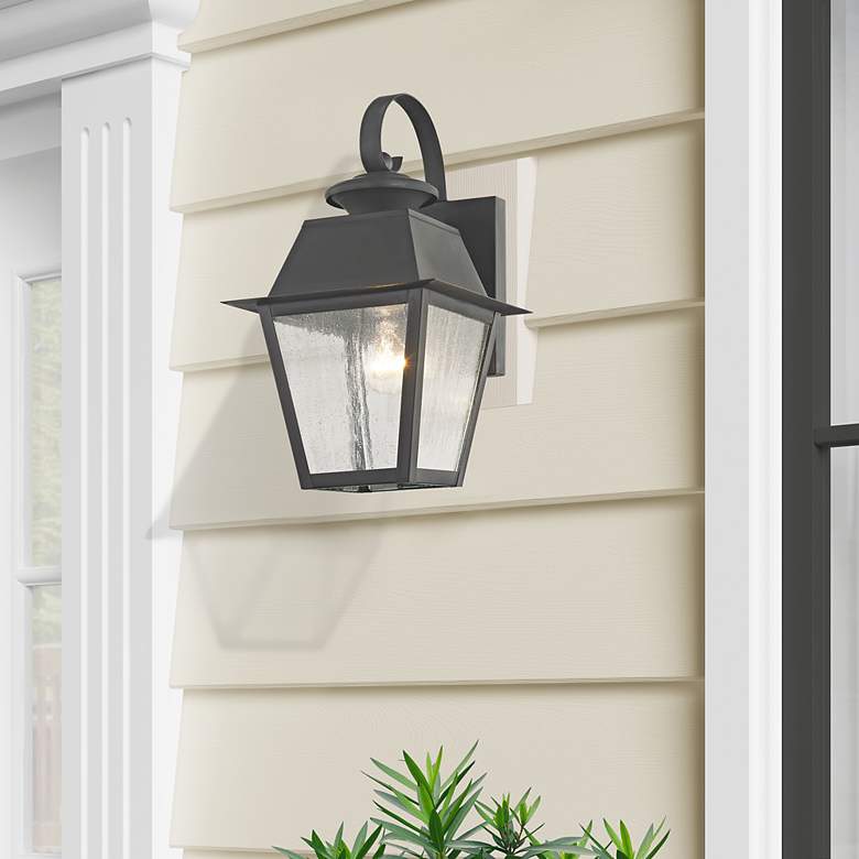 Image 1 1 Light Charcoal Outdoor Wall Lantern