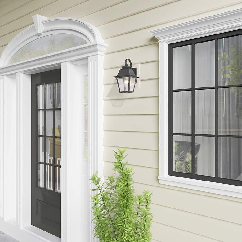 Image 3 1 Light Charcoal Outdoor Wall Lantern more views