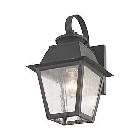 Image5 of 1 Light Charcoal Outdoor Wall Lantern more views