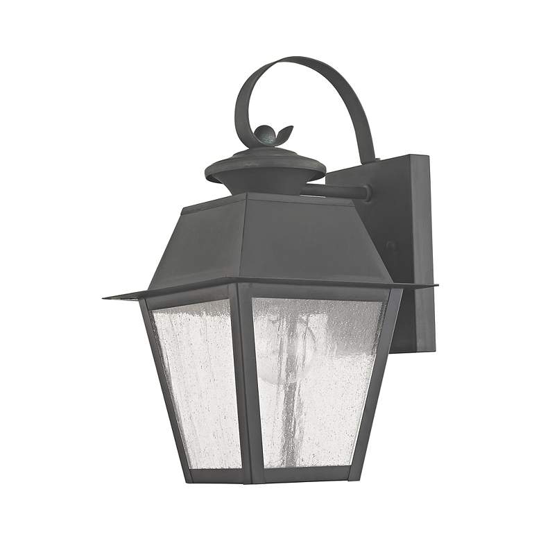 Image 6 1 Light Charcoal Outdoor Wall Lantern more views