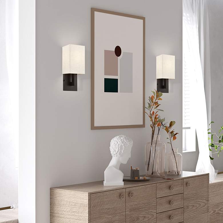 Image 7 1 Light English Bronze ADA Wall Sconce more views