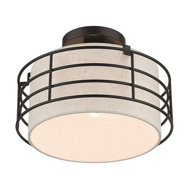 Image 5 1 Light English Bronze Medium Semi-Flush more views