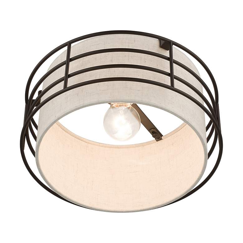 Image 6 1 Light English Bronze Medium Semi-Flush more views