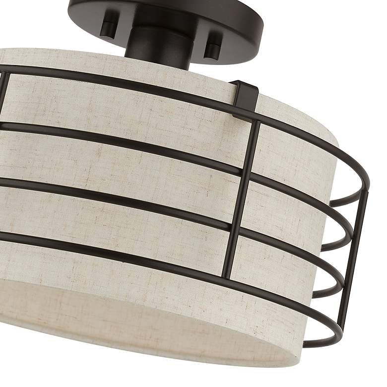 Image 7 1 Light English Bronze Medium Semi-Flush more views