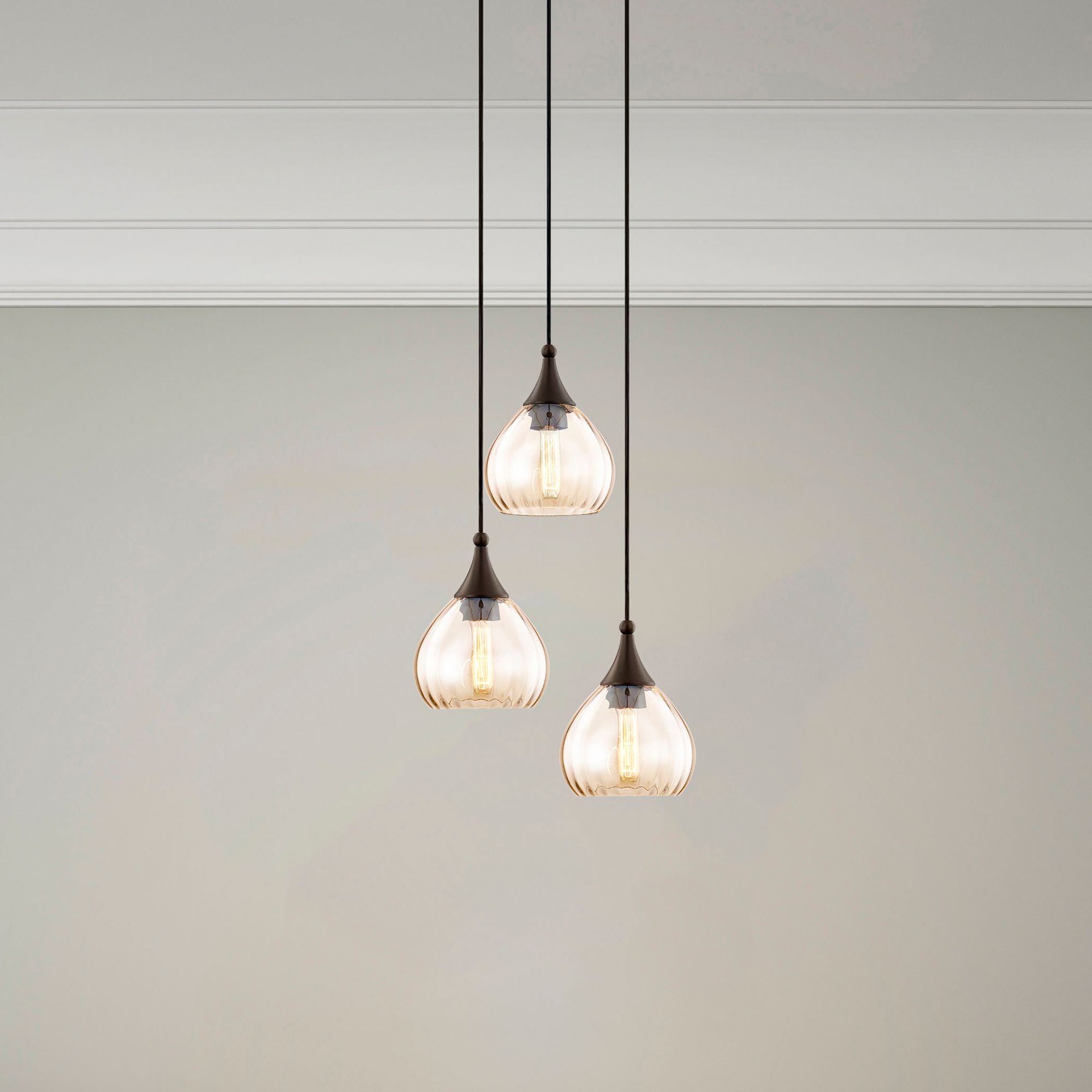 1 Light English Bronze Mini Pendant