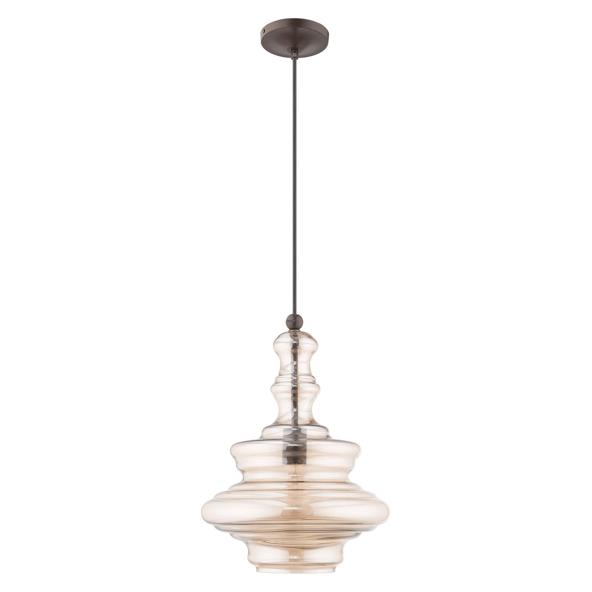 Image 3 1 Light English Bronze Mini Pendant more views