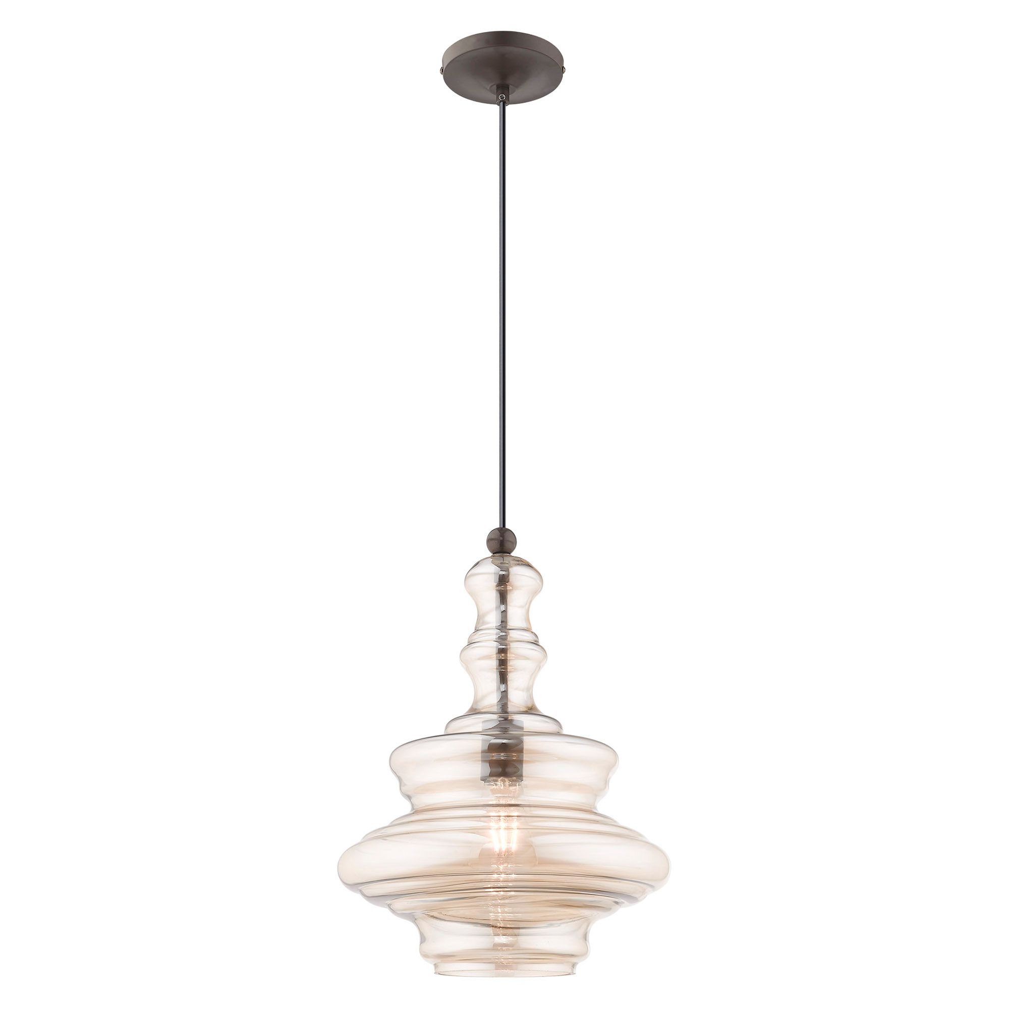 Image 4 1 Light English Bronze Mini Pendant more views