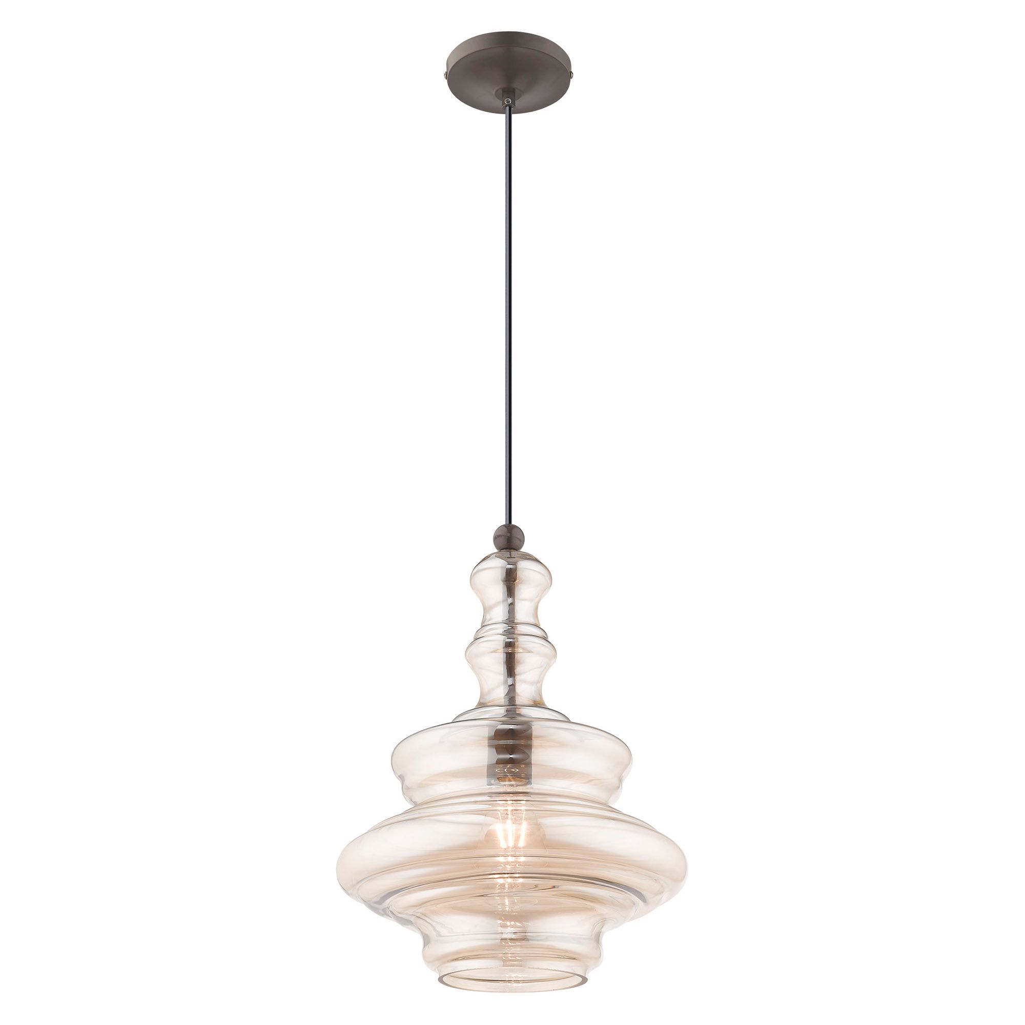 Image 5 1 Light English Bronze Mini Pendant more views