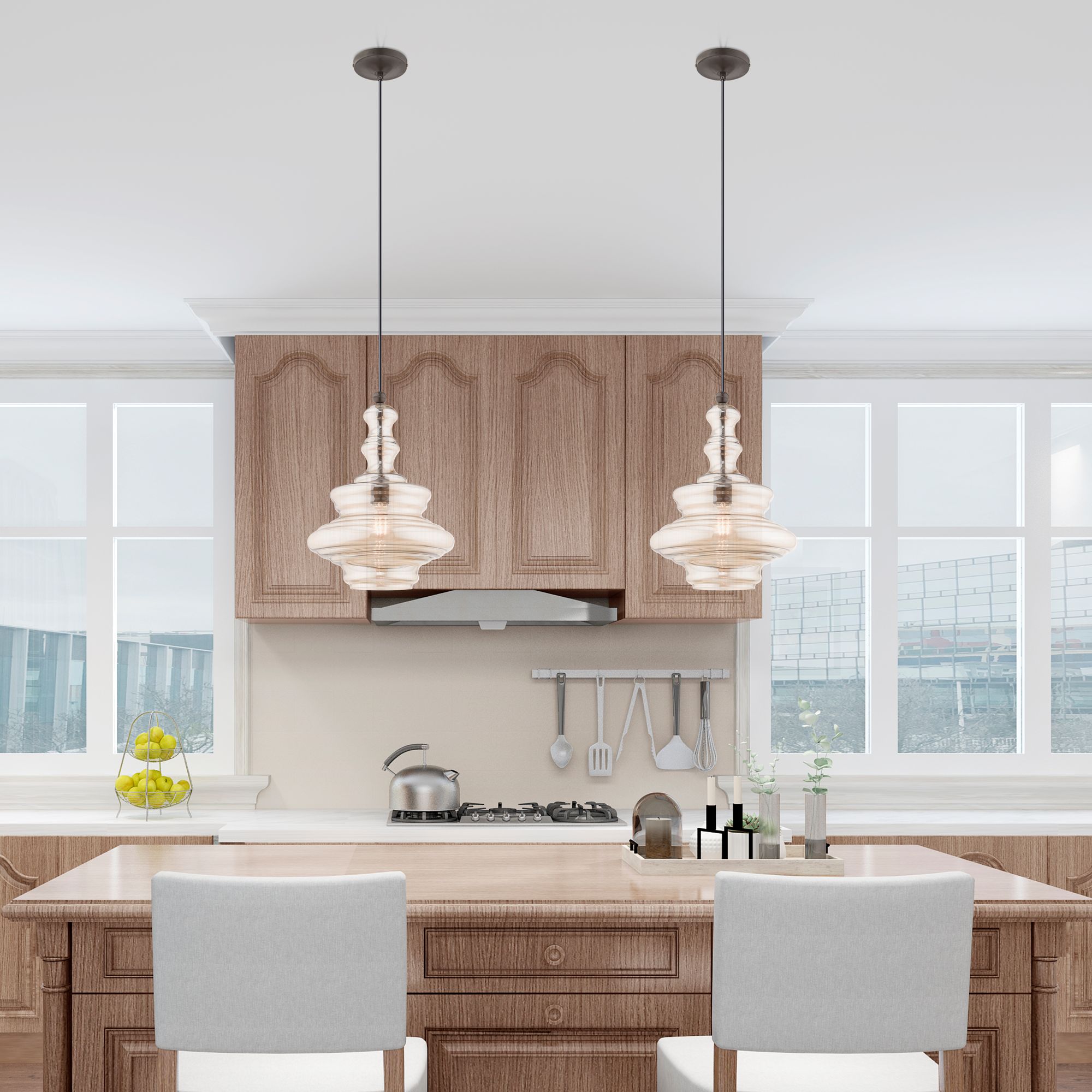 Image 6 1 Light English Bronze Mini Pendant more views