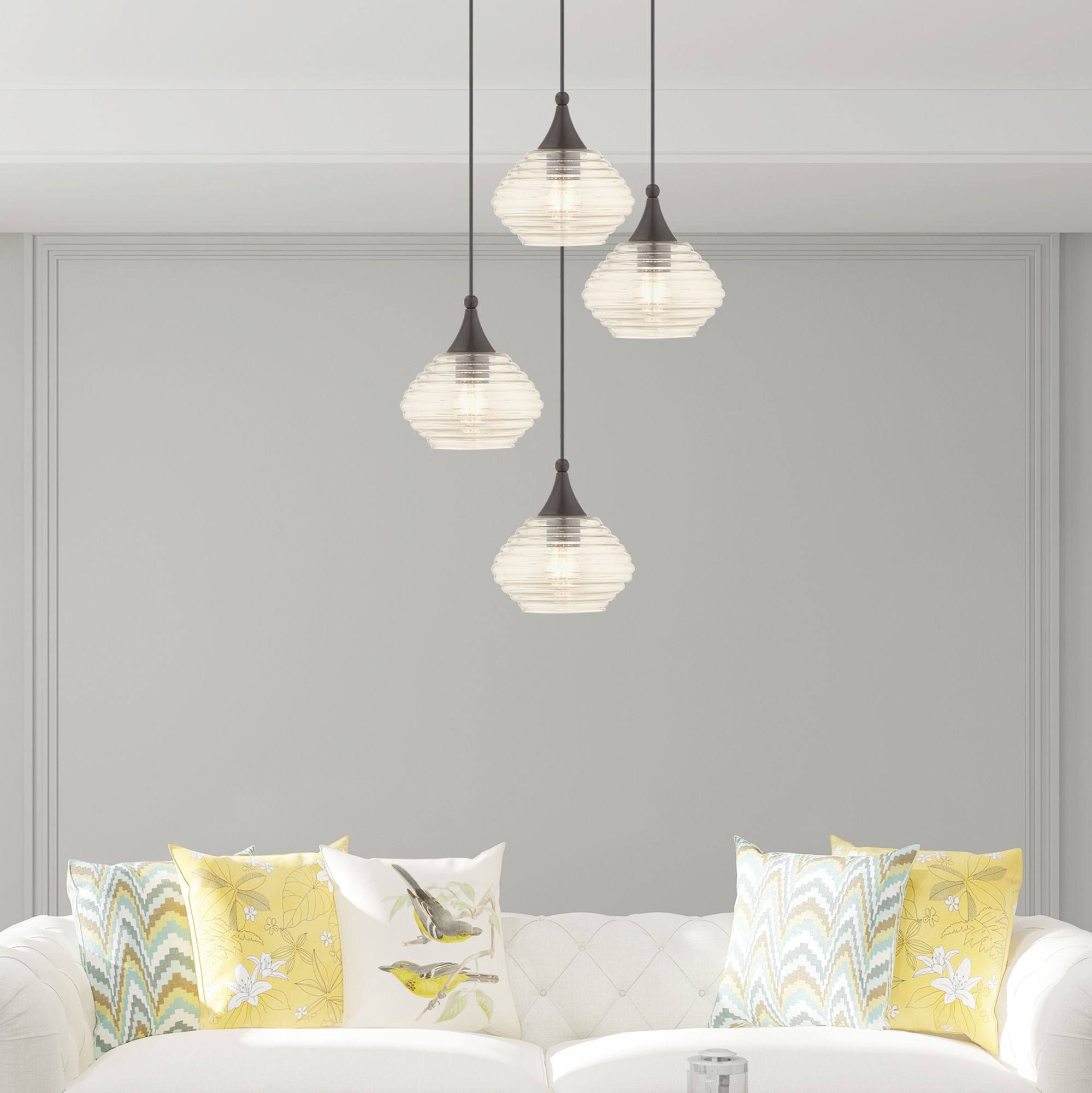 1 Light English Bronze Mini Pendant