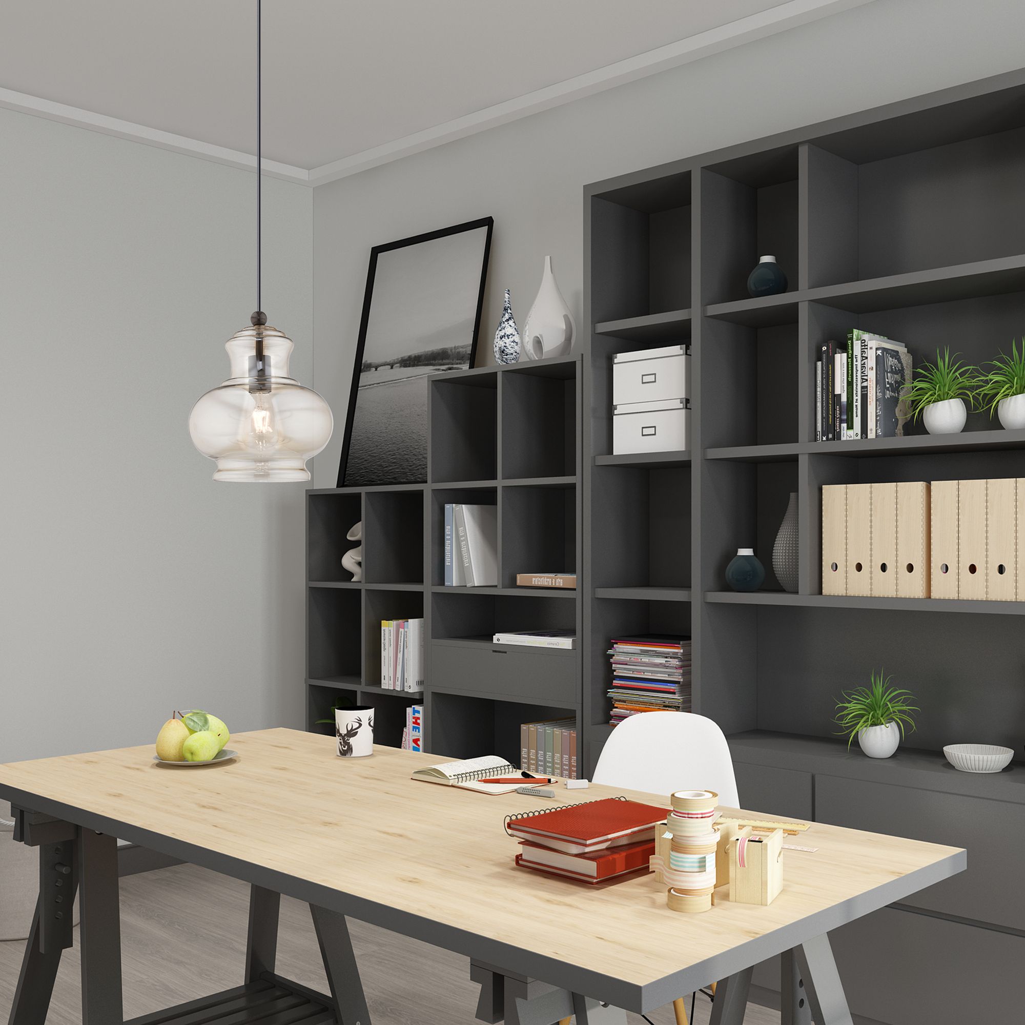 1 Light English Bronze Mini Pendant