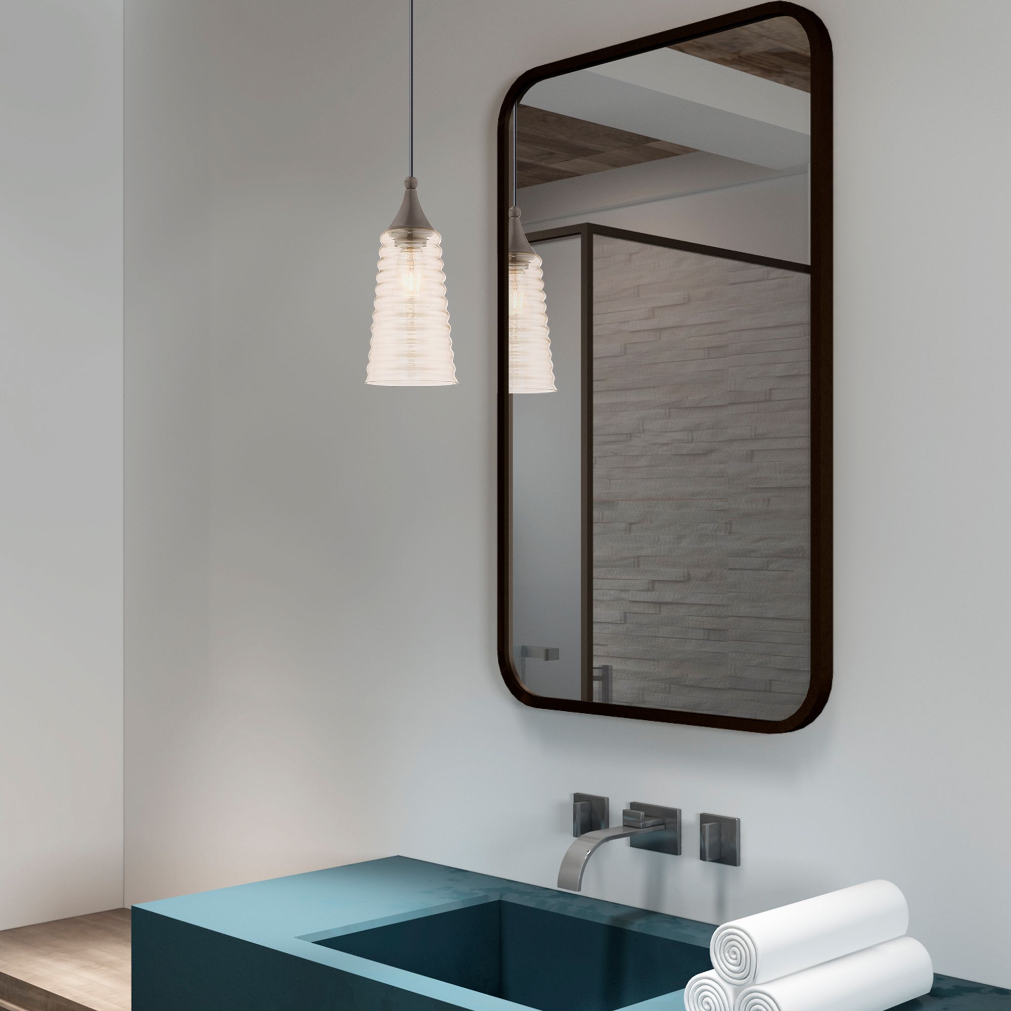 1 Light English Bronze Mini Pendant