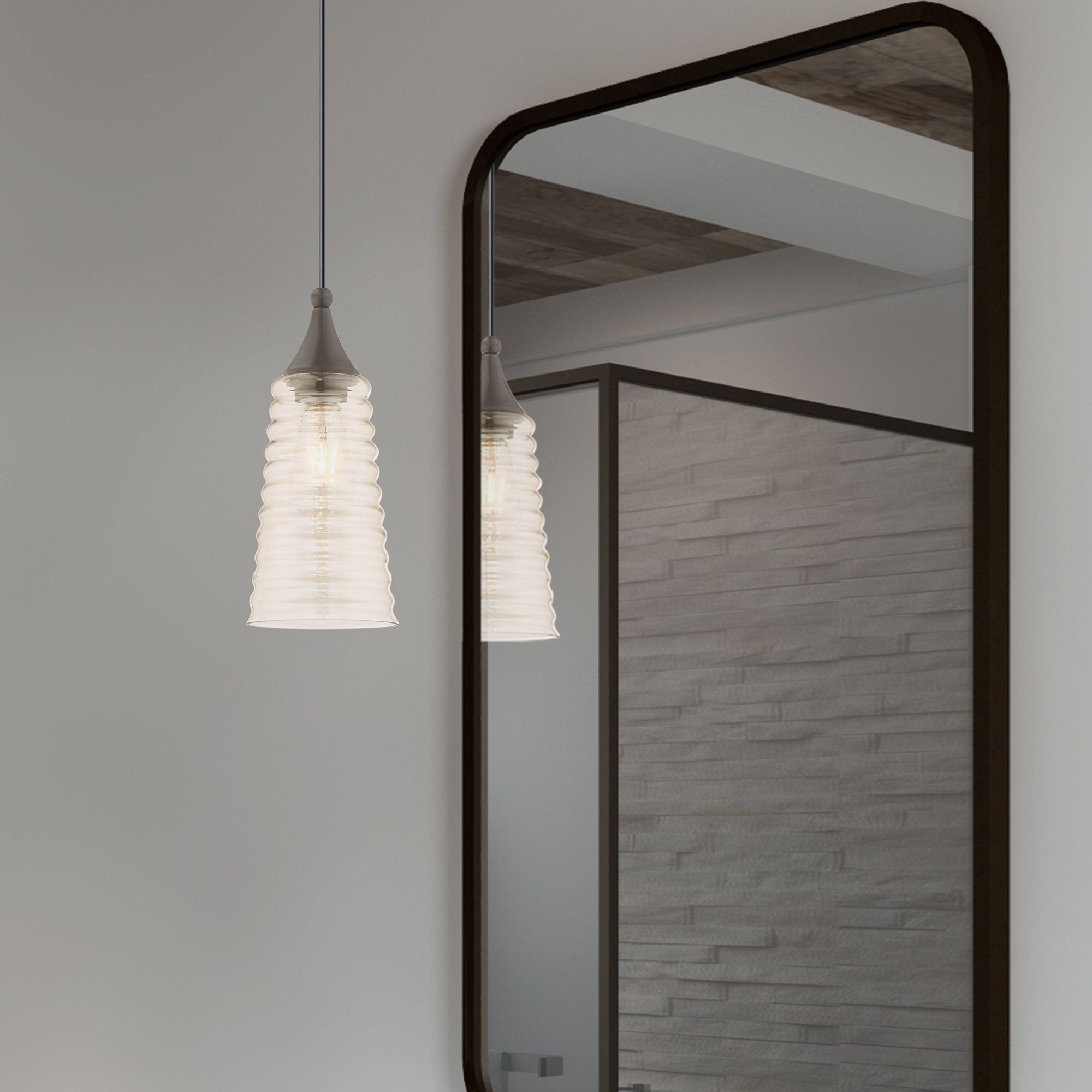 1 Light English Bronze Mini Pendant