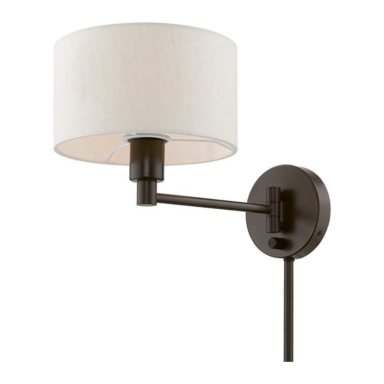 Image 7 1 Light English Bronze Swing Arm Wall Lamp more views