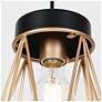 4_1-light Gold and Matte Black Pendant Lamp more views