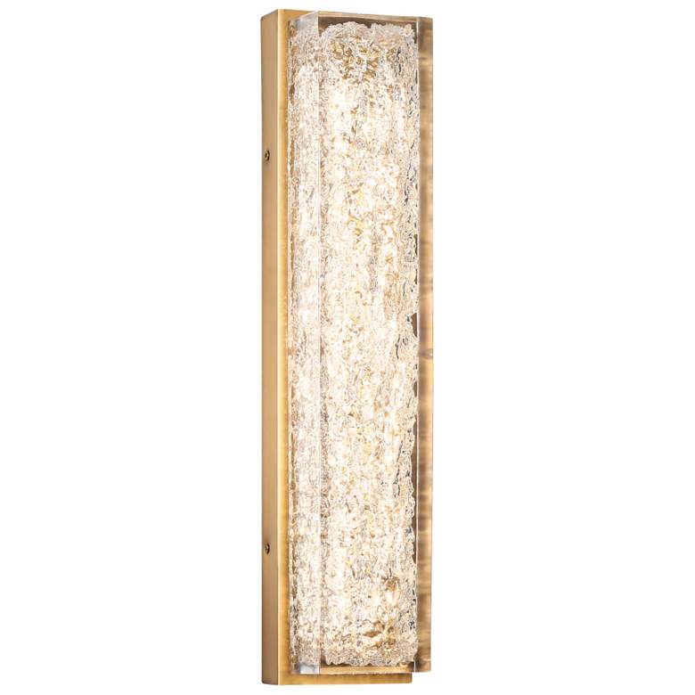 Image 1 1-Light Gold Integrated LED Wall Lamp