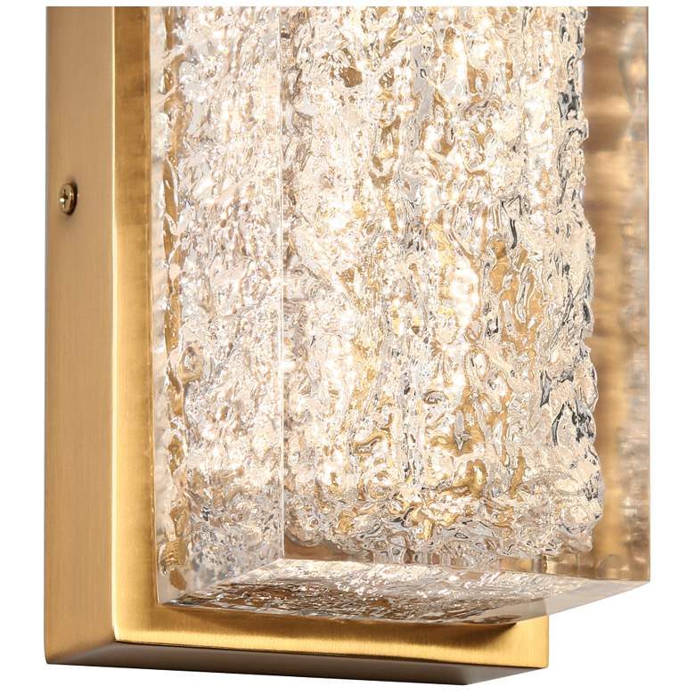 Image 2 1-Light Gold Integrated LED Wall Lamp more views