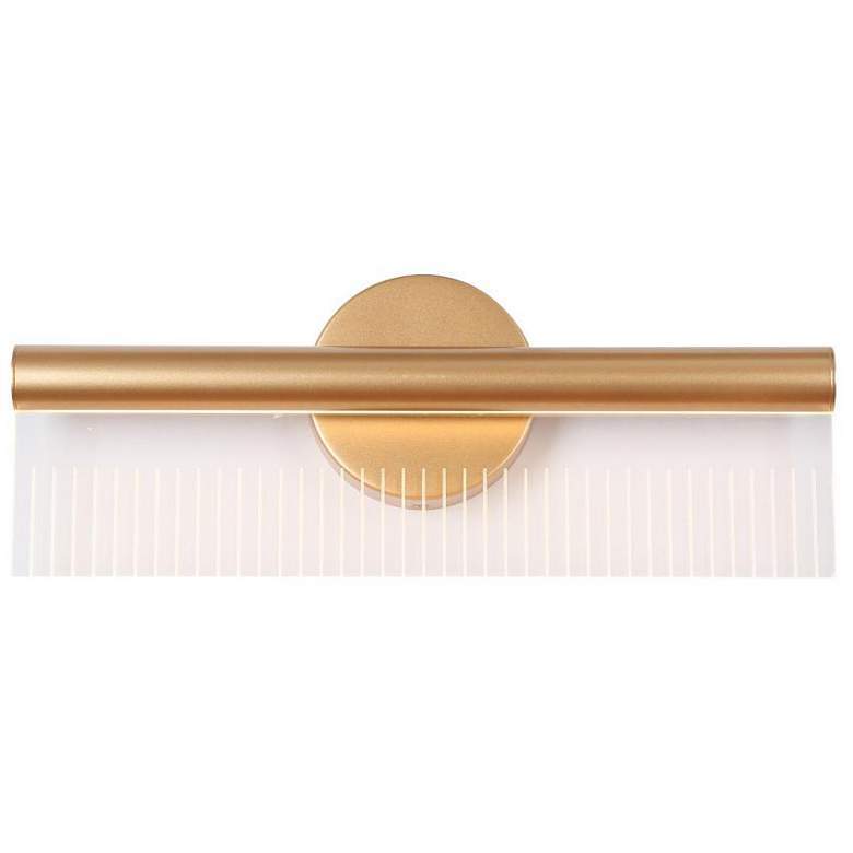 Image 1 1-Light Gold Integrated LED Wall Sconce