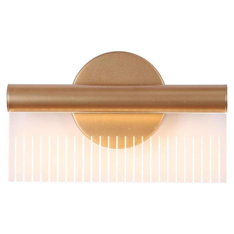 Image 1 1-Light Gold Integrated LED Wall Sconce