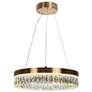 1_1-light Gold LED Chandelier with Crystal