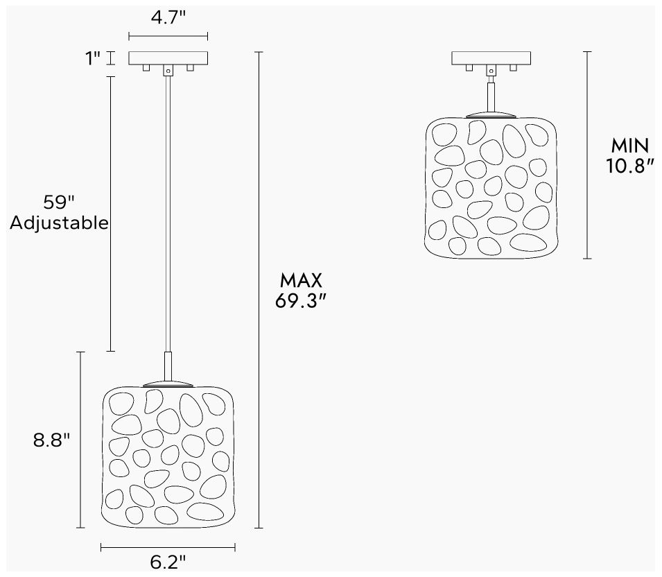 Image 2 1-light Gold Pendant Lamp with Glass more views