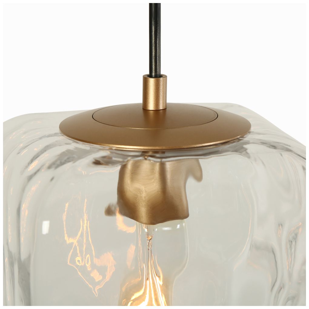 Image 3 1-light Gold Pendant Lamp with Glass more views