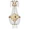 1 Light Hand Applied Winter Gold Wall Sconce