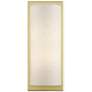 2_1 Light Large ADA Sconce with Hand Crafted Oatmeal Fabric Shade