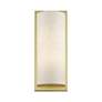 3_1 Light Large ADA Sconce with Hand Crafted Oatmeal Fabric Shade more views