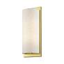4_1 Light Large ADA Sconce with Hand Crafted Oatmeal Fabric Shade more views