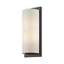 4_1 Light Large ADA Sconce with Hand Crafted Oatmeal Fabric Shade more views