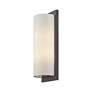 5_1 Light Large ADA Sconce with Hand Crafted Oatmeal Fabric Shade more views