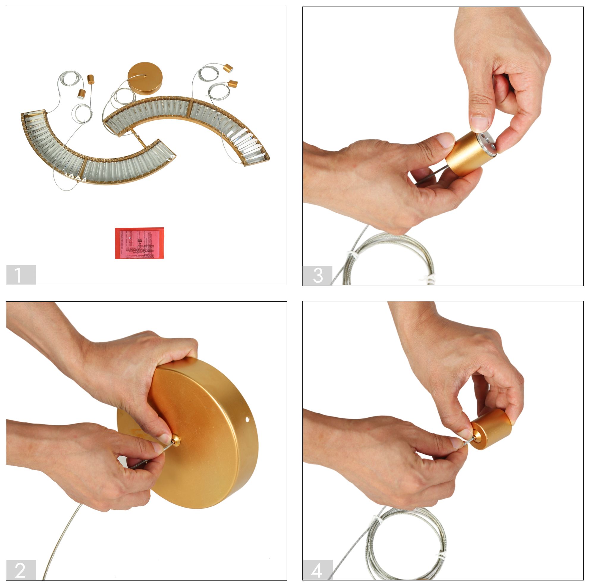 1-Light LED Island Chandelier