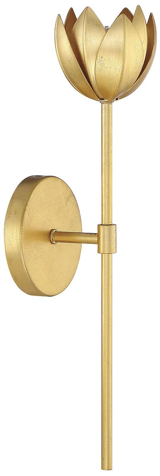 Image 2 1-Light LED Wall Sconce in True Gold more views