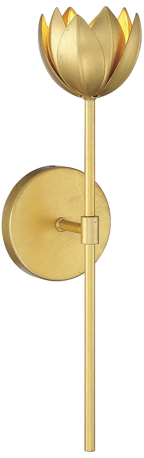 Image 4 1-Light LED Wall Sconce in True Gold more views