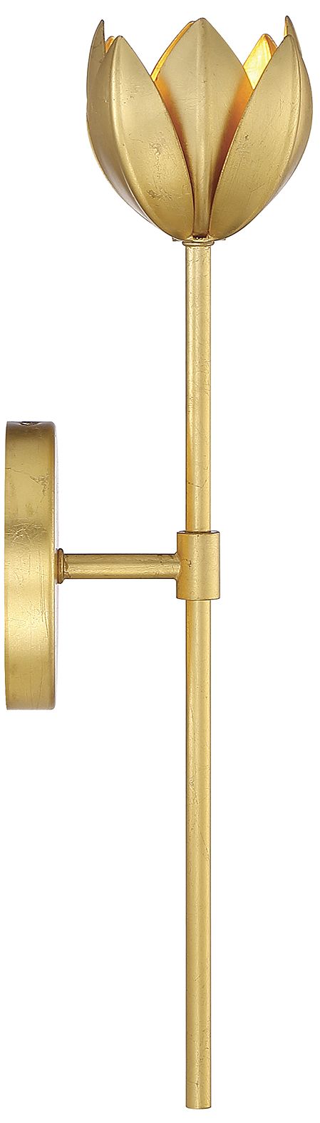 Image 5 1-Light LED Wall Sconce in True Gold more views