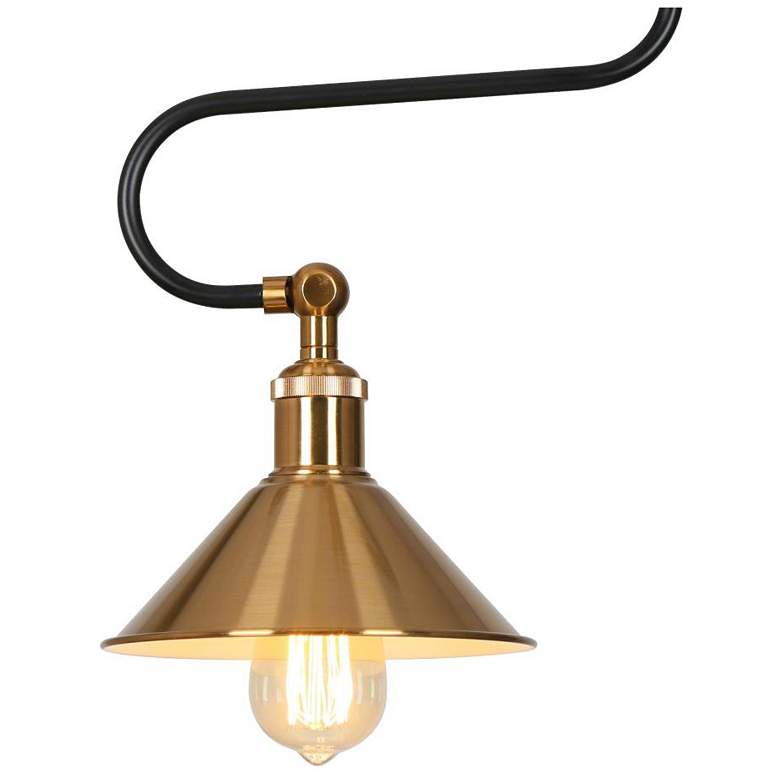 Image 1 1-light Matte Black and Plating Brass Chandeliers