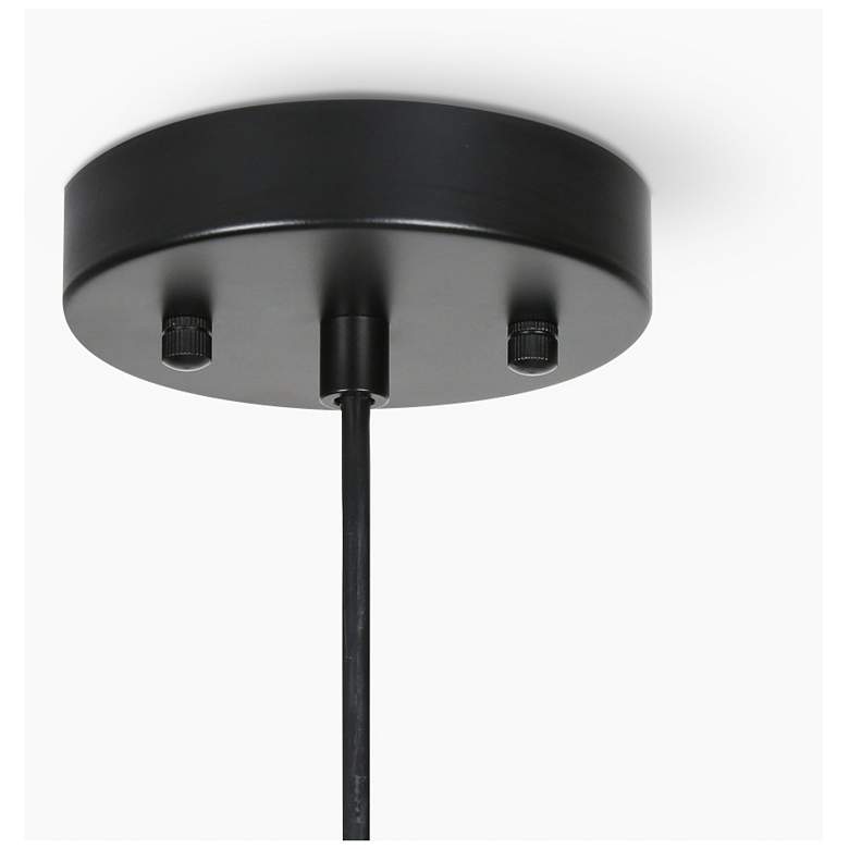 Image 3 1-light Matte Black and Plating Brass Pendant Lamp more views