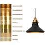 5_1-light Matte Black and Plating Brass Pendant Lamp more views
