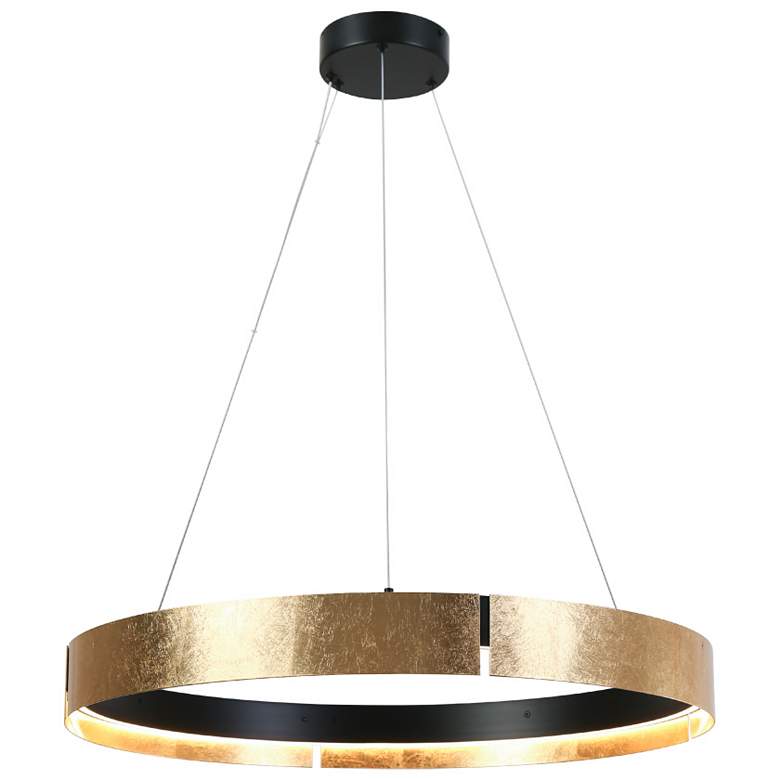 Image 1 1-light Matte Black Chandeliers LED
