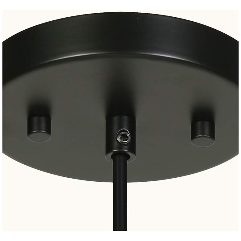Image 4 1-light Matte Black Pendant Lamp with Glass more views