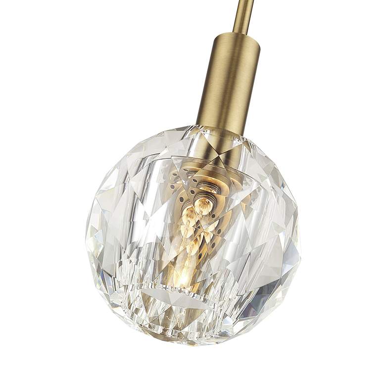 Image 5 1 Light Natural Brass Crystal Pendant more views