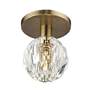 5_1 Light Natural Brass Crystal Semi-Flush more views