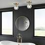7_1 Light Natural Brass Crystal Semi-Flush more views
