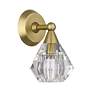 3_1 Light Natural Brass Crystal Single Sconce more views