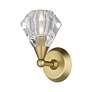 4_1 Light Natural Brass Crystal Single Sconce more views